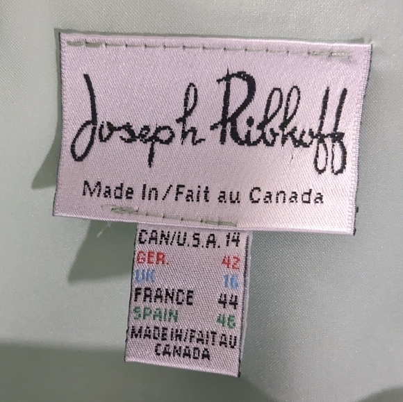 Joseph Ribhoff mint green formal.  Gramma Core size 14 - Picture 3 of 6